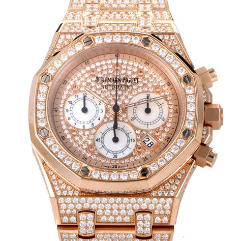 audemars piguet royal oak rose gold with diamonds|ap royal oak retail price.